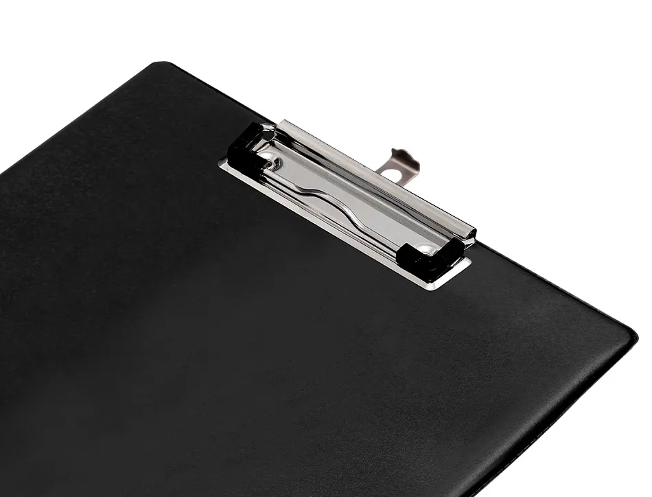 Porte-bloc q-connect din a4 plastique 50% recycle epaisseur 2,1mm coloris noir