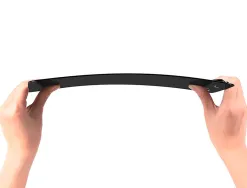Porte-bloc q-connect din a4 plastique 50% recycle epaisseur 2,1mm coloris noir