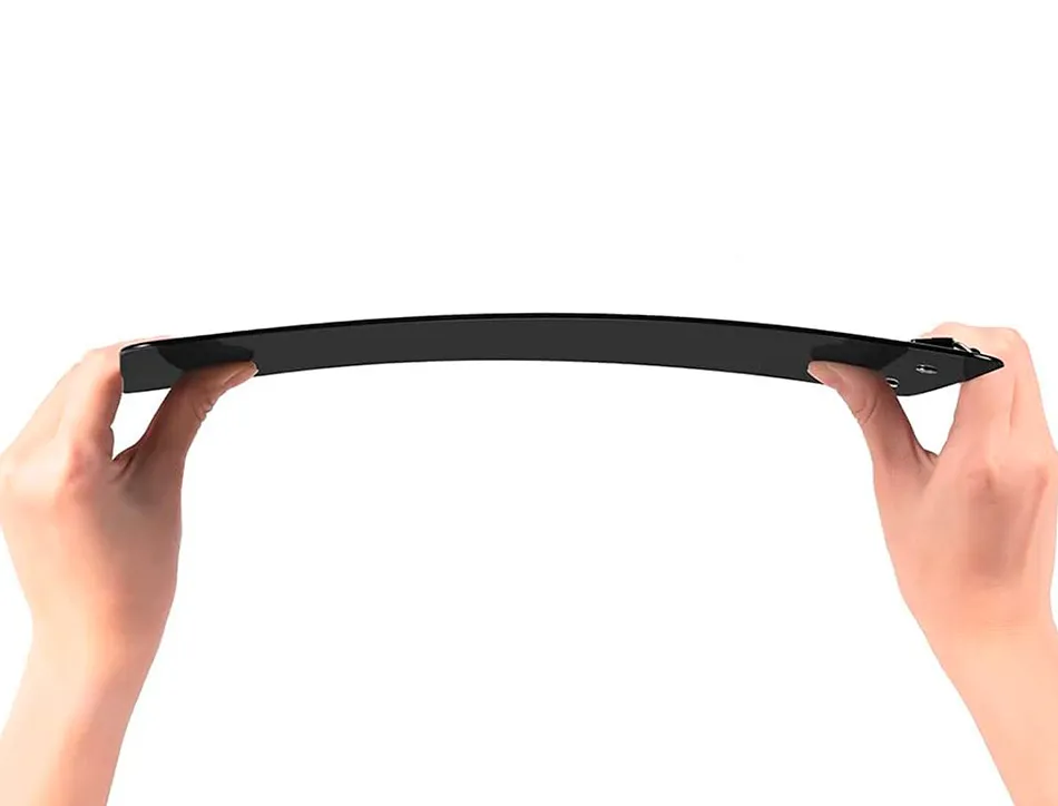 Porte-bloc q-connect din a4 plastique 50% recycle epaisseur 2,1mm coloris noir