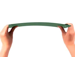 Porte-bloc q-connect din a4 plastique 50% recycle epaisseur 2,1mm coloris vert olive