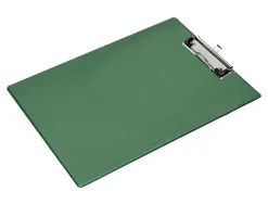 Porte-bloc q-connect din a4 plastique 50% recycle epaisseur 2,1mm coloris vert olive