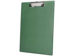 Porte-bloc q-connect din a4 plastique 50% recycle epaisseur 2,1mm coloris vert olive