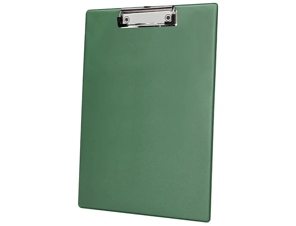 Porte-bloc q-connect din a4 plastique 50% recycle epaisseur 2,1mm coloris vert olive