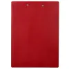 Porte-bloc q-connect miniclip superieur din a4 plastique 50% recycle epaisseur 2,1mm coloris rouge