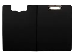 Porte-bloc q-connect miniclip superieur din a4 plastique 50% recycle epaisseur 2,1mm coloris rouge