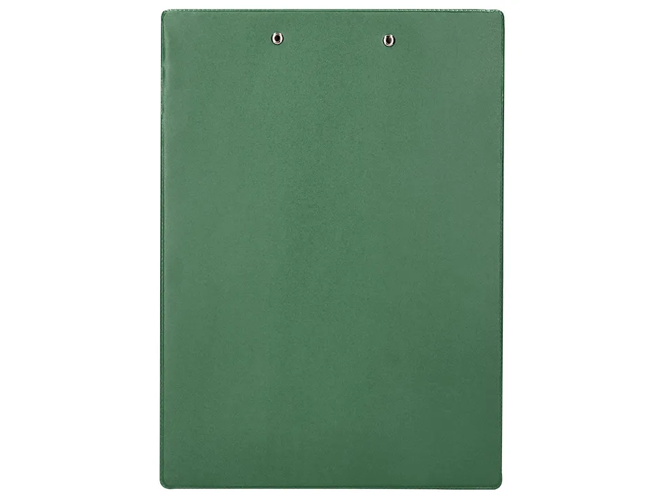 Porte-bloc q-connect miniclip superieur din a4 plastique 50% recycle epaisseur 2,1mm coloris vert olive
