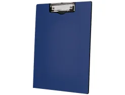 Porte-bloc q-connect miniclip superieur din a4 plastique 50% recycle epaisseur 2,1mm coloris bleu