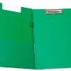 Porte-bloc q-connect plastique épaisseur 3mm a4 210x297mm porte-stylo pince coloris vert