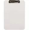 Porte-bloc q-connect plastique rigide epaisseur 2,5mm a4 210x297mm pince metallique coloris blanc
