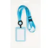 Porte-cartes avery avec enrouleur et tour de cou recycle ajustable coloris bleu