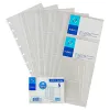Porte-cartes de visite viquel pp 6/10e 130x265mm 20 pochettes capacité 160 cartes 8 intercalaires alphabétiques noir