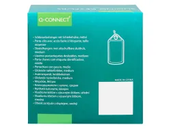 Porte-cles q-connect porte-etiquette premium coloris rouge boite 40 unites