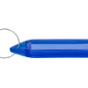 Porte-cles q-connect porte-etiquette premium coloris bleu boite 40 unites