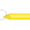 Porte-cles q-connect porte-etiquette premium coloris jaune boite 40 unites