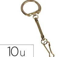 Porte-clés mousqueton sachet 10 unités