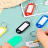 Porte-clés q-connect porte-étiquette plastique 50x22mm coloris jaune présentoir 100 unités