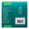 Porte-clés q-connect porte-étiquette plastique 50x22mm coloris blanc présentoir 100 unités
