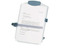Porte-copies q-connect vertical inclinaison réglable règle de lecture porte-stylo pince côté format a4 336x164x433mm