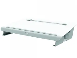 Porte-documents fellowes hana lt 5 niveaux reglage plateau coulissant espace rangement et chargement integre blanc