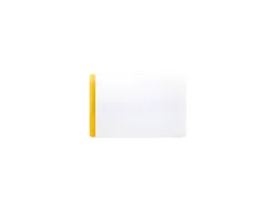 Porte-etiquette tarifold magnetique plastifiable a froid 66x100mm coloris jaune sachet 50 unites