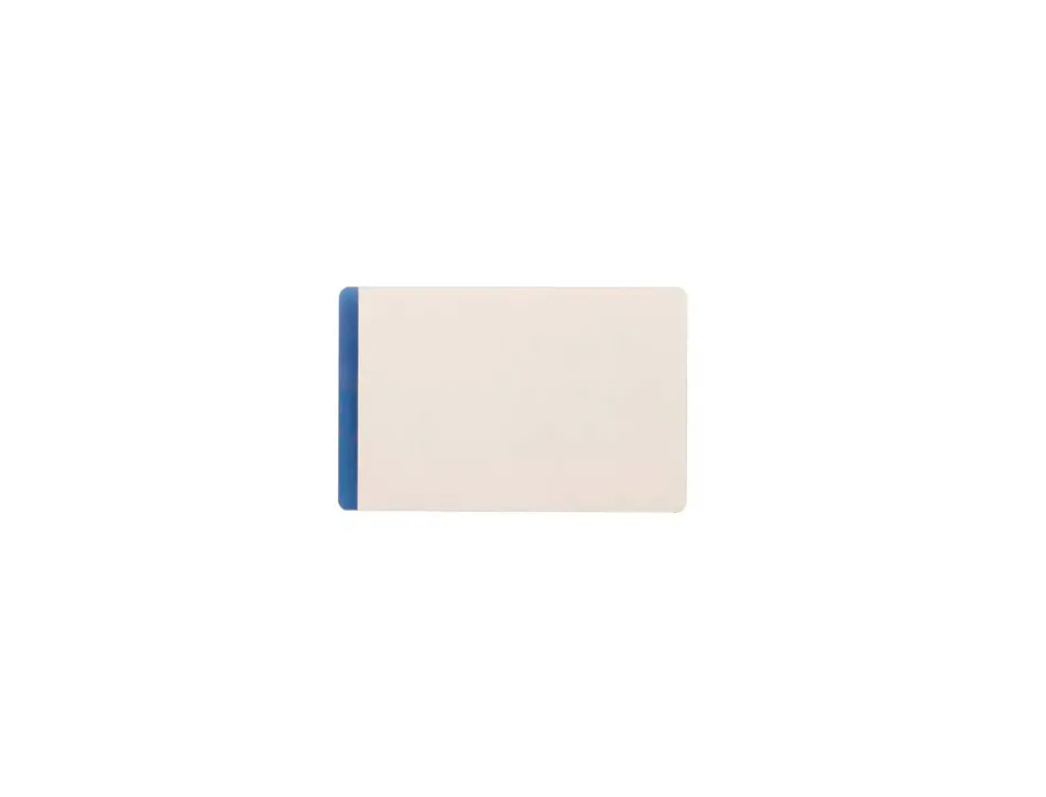 Porte-etiquette tarifold magnetique plastifiable a froid 66x100mm coloris bleu sachet 50 unites