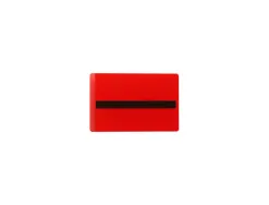Porte-etiquette tarifold magnetique plastifiable a froid 66x100mm coloris rouge sachet 50 unites