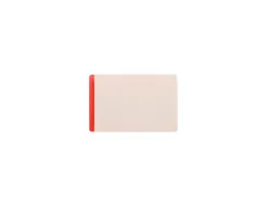 Porte-etiquette tarifold magnetique plastifiable a froid 66x100mm coloris rouge sachet 50 unites