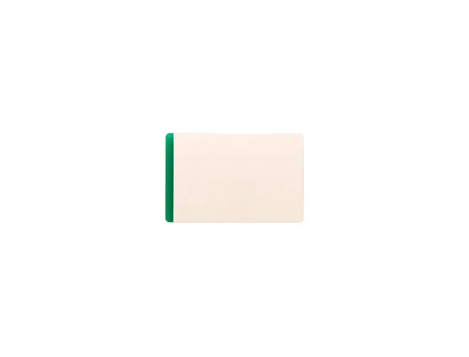 Porte-etiquette tarifold magnetique plastifiable a froid 66x100mm coloris vert sachet 50 unites