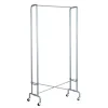 Portemanteau vestiaire unilux foldy pliant acier metallise