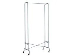 Portemanteau vestiaire unilux foldy pliant acier metallise