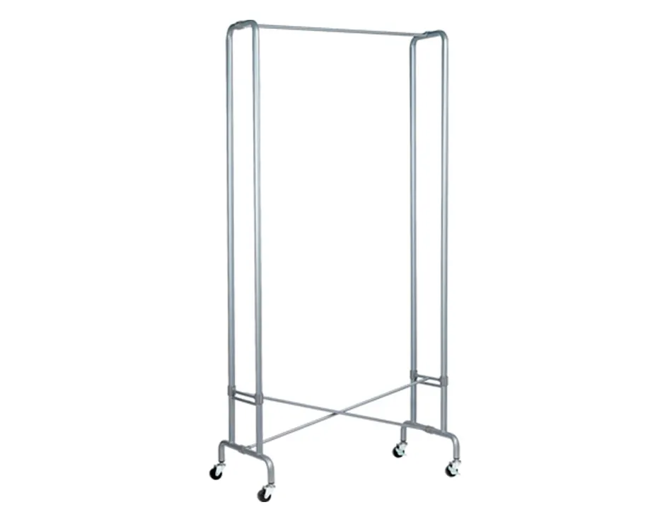 Portemanteau vestiaire unilux foldy pliant acier metallise