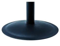 Porte-manteaux maulaura 4 pateres acier laque et hetre hauteur 180cm coloris noir