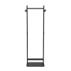 Porte-manteaux maulsalsa vertical metal 8 crochets hauteur 1,72m base pied 52x40cm coloris noir