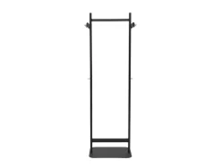 Porte-manteaux maulsalsa vertical metal 8 crochets hauteur 1,72m base pied 52x40cm coloris noir