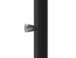 Porte-manteaux maulsalsa vertical metal 8 crochets hauteur 1,72m base pied 52x40cm coloris noir