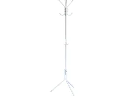 Porte-manteaux q-connect métallique 8 patères hauteur 173cm coloris blanc
