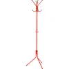 Porte-manteaux q-connect métallique 8 patères hauteur 173cm coloris rouge