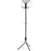 Porte-manteaux q-connect métallique 8 patères hauteur 173cm coloris noir