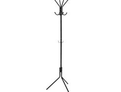 Porte-manteaux q-connect métallique 8 patères hauteur 173cm coloris noir