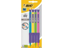 Porte-mine bic matic grip 0,7mm mines hb couleurs assorties blister 4