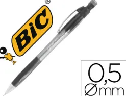 Porte-mine bic velocity 0.7mm corps transparent canon rétractable gomme capuchon protecteur amortisseur anti-casse mine