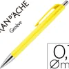 Porte-mine caran d'ache 884 infinite mine 0.7mm bouton poussoir chrome brillant coloris jaune