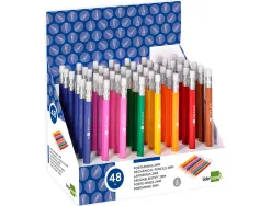 Porte-mine liderpapel plastique 2mm rétractable inclut mines graphite coloris assortis