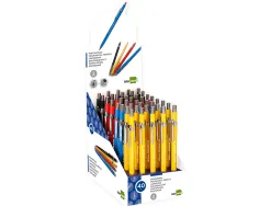 Porte-mine liderpapel plastique grafo 2mm rétractable clip métallique contient mines et taille-mines