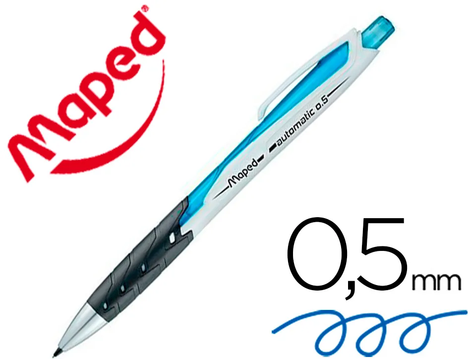 Porte-mine maped black peps automatic 0.5mm coloris bleu