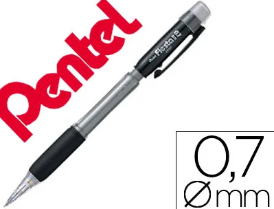 Porte-mine pentel fiesta ax127 rechargeable 0.7mm base antidérapante contient 2 mines hb