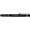 Porte-mine q-connect kappa 0.3mm pointe rétractable gomme bouton poussoir grip caoutchouc coloris assortis