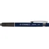 Porte-mine q-connect kappa 0.5mm pointe rétractable gomme bouton poussoir grip caoutchouc coloris assortis