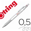 Portemine rotring 600 mecanisme 3 en 1 mine 0,5 mm et stylo-bille grip coloris argent
