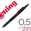 Portemine rotring 600 mecanisme 3 en 1 mine 0,5 mm et stylo-bille grip coloris noir